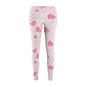 Fun Artsy Hearts Women&#39;s Casual Leggings