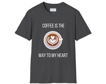 Il caffè è la strada per il mio cuore T-shirt unisex