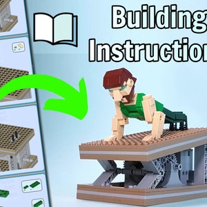 LEGO Building Instructions - Chuck - Automata made with LEGO bricks  - designed by TonyFlow76