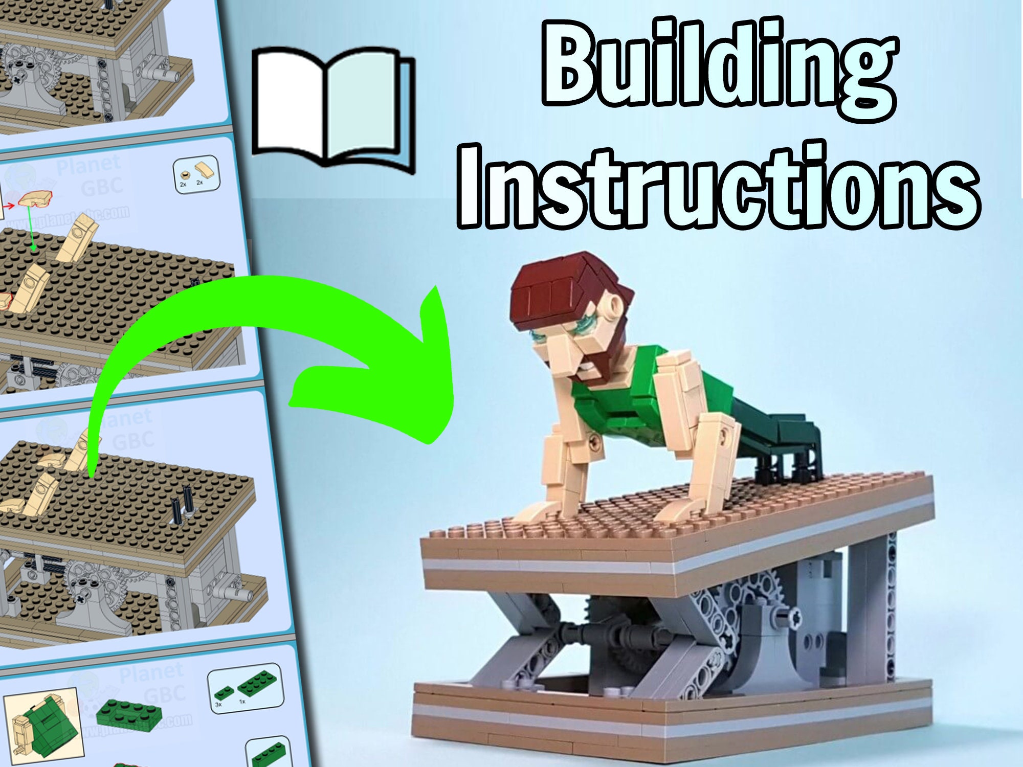 LEGO Building Instructions Chuck Automata Made With LEGO Etsy