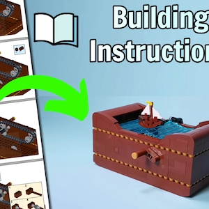LEGO Building Instructions - Ship at Sea - Automata made with LEGO bricks - designed by TonyFlow76