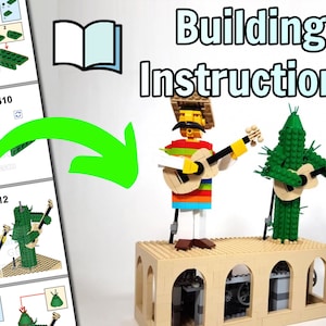 LEGO Building Instructions - Mariachi - Automata made with LEGO bricks  - designed by TonyFlow76
