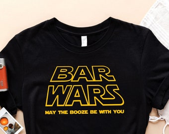 Bar Wars Shirt, Booze Shirt, Alcohol Tee,  Drink Well Shirt, Funny Drinking Shirt, Cool Drinker Shirt, Drinker Tee, Drink Lover Shirt