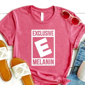 Exclusive Melanin T-Shirt, Black Pride TShirt, Black Lives Matter Shirt, Black History Month Tee, Inspirational Outfit, Black Woman TShirt