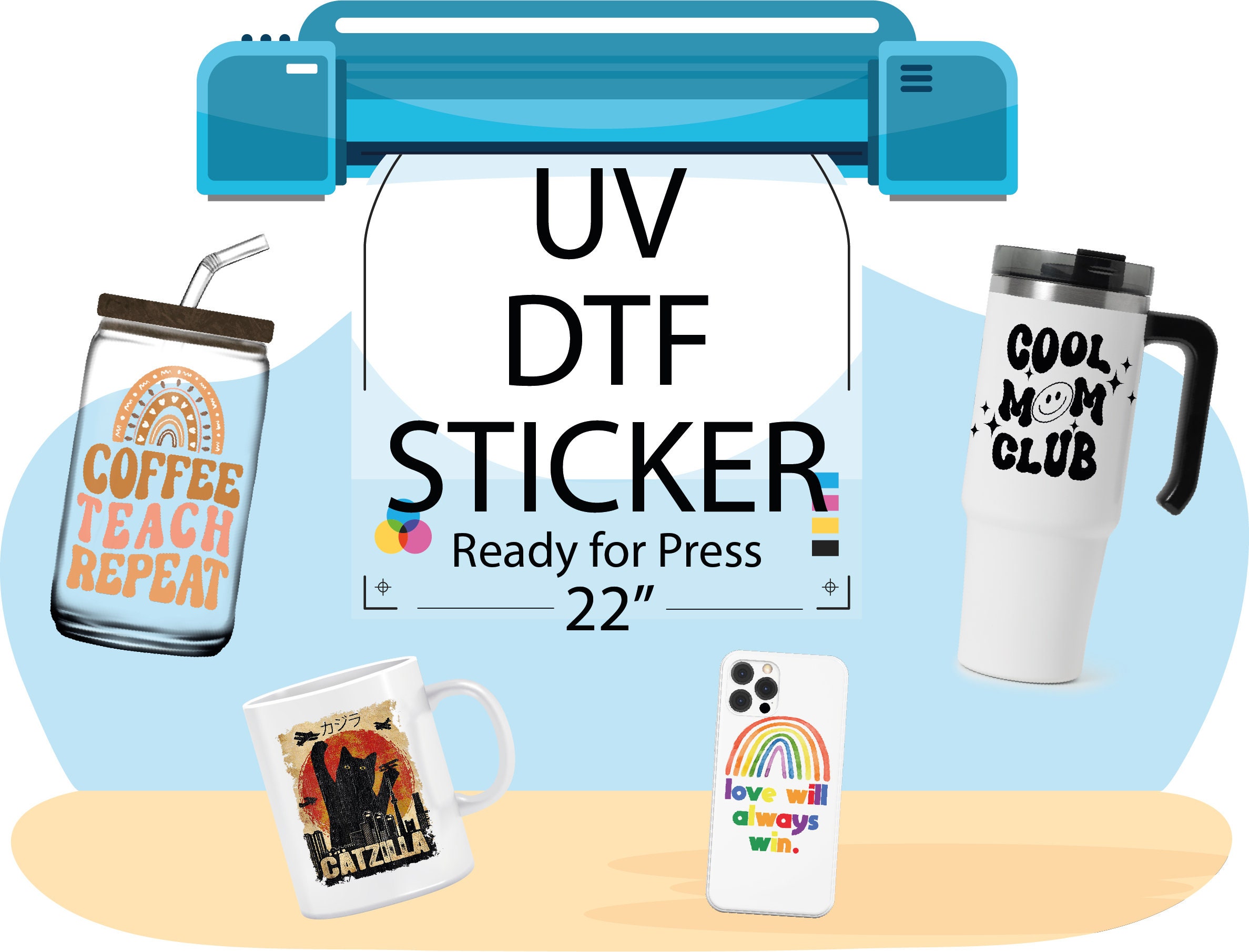 Cup Disorder UV DTF Decal –