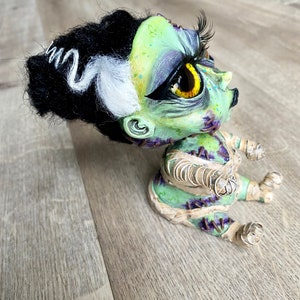 Handmade Bride of Frankenstein Figurine/ Sculptiure