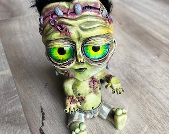 Handmade Frankenstein Figurine/ Sculptiure