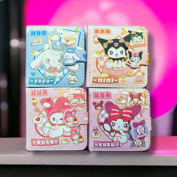 Kawaii Kitty Pocket Notebooks, Cute Anime stationery, Buckle magnetic notebook