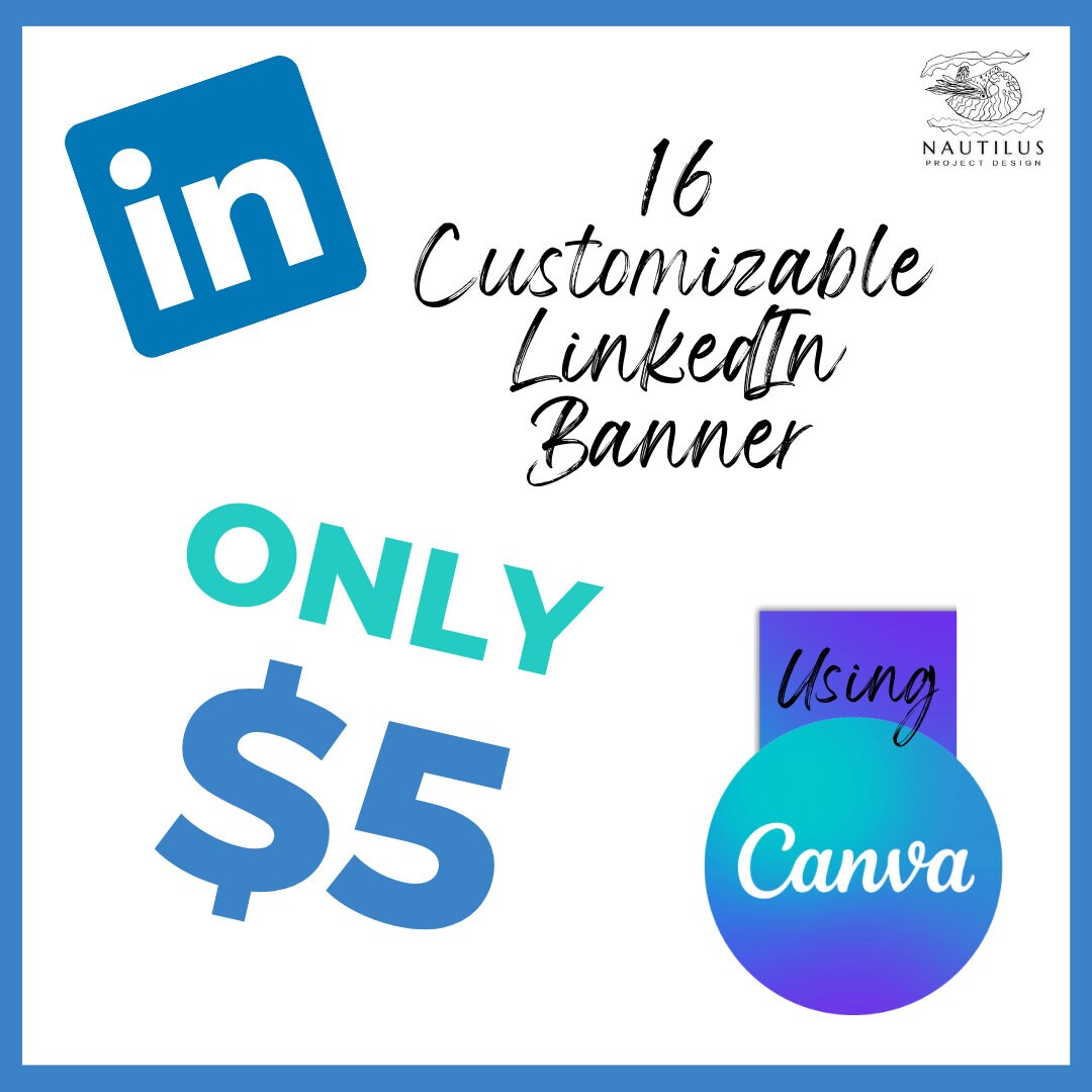Customizable Linkedin Banner Etsy