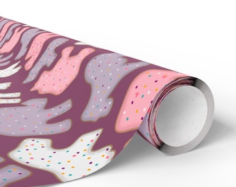 Frosted Animal Cookie Wrapping Paper, Whimsical Gift Wrap