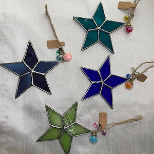 Stained Glass Christmas Star Tree decoration