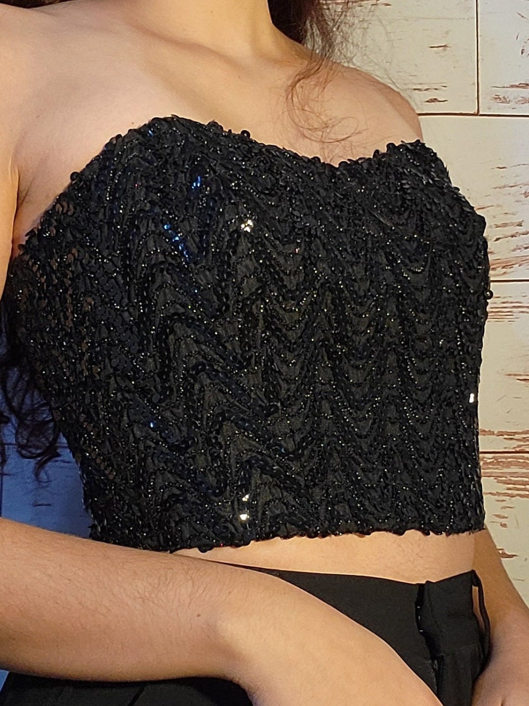 Sequin corset