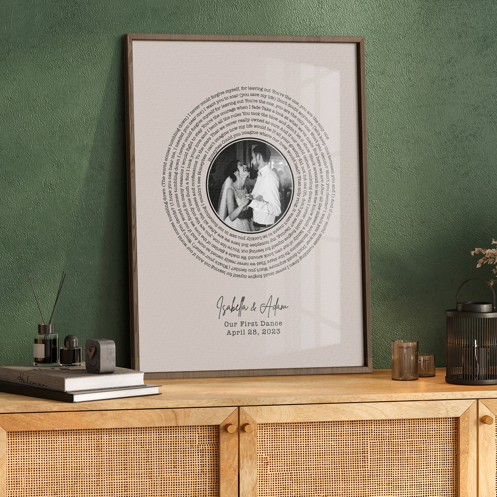 Custom Song Lyrics Wall Art