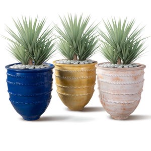 Handmade GFRC Large Planter, Indoor Outdoor, 22'' x 24''