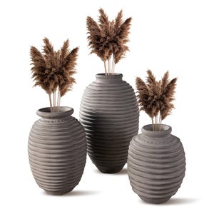 Handmade GFRC Large Planter, Indoor Outdoor Use (17x28)