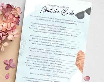 Printable Bridal Shower Games, Printable Bachelorette Game Bundle ...
