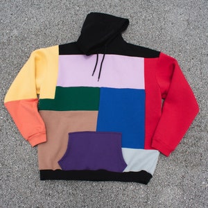 Color Block Hoodie - Etsy