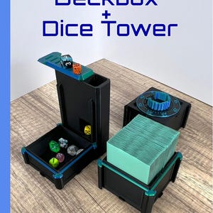 Boîte de jeu modulaire et tour de dés : MetaMorph MonoLith, capacité de plus de 100 cartes