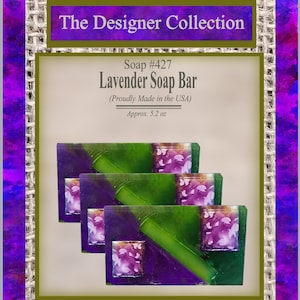 Lavendel Seifen Bar Moderne Künstler Handgefertigte Seifen Designs Entspannendes Lavendelöl Natürliches Sulfat & Parabenfreie Vegan Öl Glycerin Seifenbasis