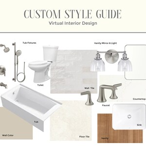 Stimmungsbrett, Online-Innenausstattungsdesign, Innenarchitektur nach Maß, E-Design-Inneneinrichtung nach Maß, Wohndesign, Materialauswahl