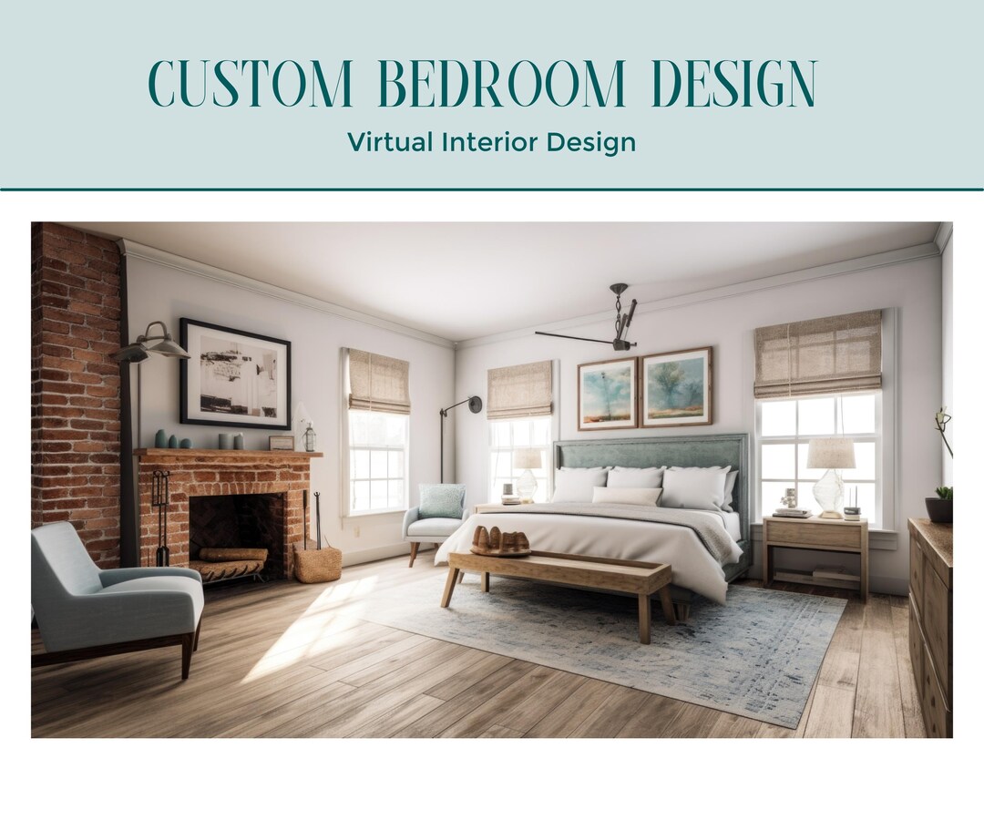 Personalized Bedroom Interior Design Service: Online E-design - Etsy