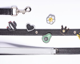 Personaliza alfileres de cuero con correa para perros