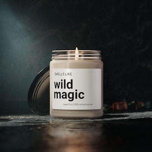 Soy Candle, Sorcerer Candle Wild Magic, DnD Gift, Dungeons and Dragons Present, 9oz, DM Geek Decor, Scented Home Fragrance, Nerdy Party