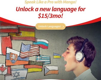 Desbloquee el dominio lingüístico con acceso INSTANTÁNEO a Mango Languages: su puerta de entrada a la fluidez global: ¡embárquese hoy!