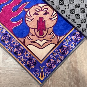 Aladdin's And Flying Carpet Rugs, Flying Carpet Rugs, Aladdin Rug, Modern Rugs, Salon Decor Rug, Entryway Rug, Patterned Rug,Gift For Home image 4