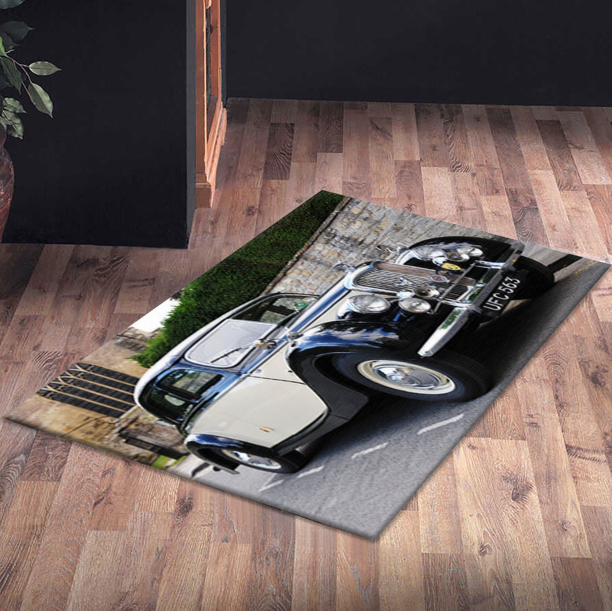 Car Rug Classic Retro Car Rugs, Old Car Rugs, Vintage Car Rugs, Car Rug, Anti-slip ...