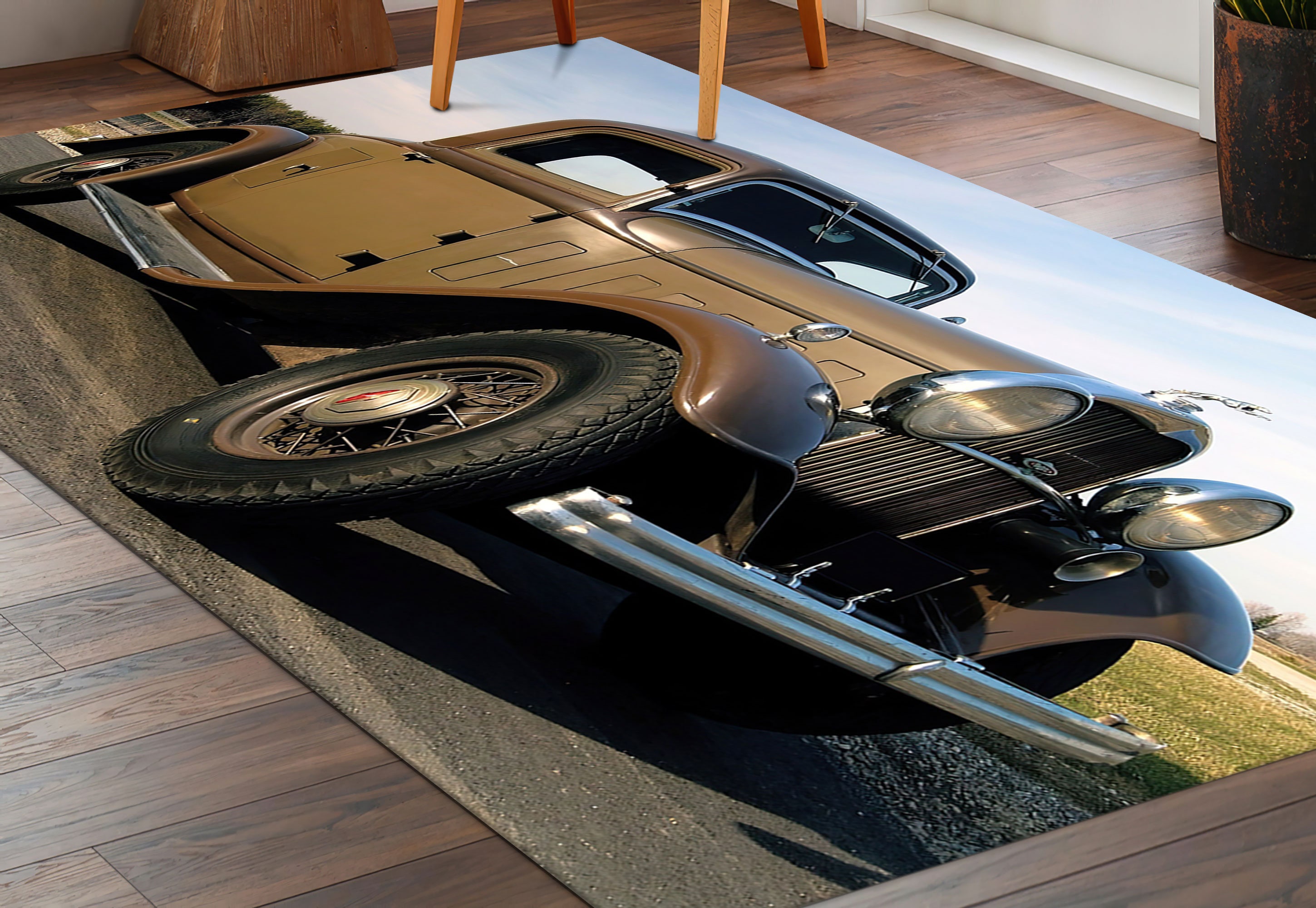 Car Rug Pattern Vintage Car Rugs, Retro Car Rug, Classic Car Rugs, Car Rug, Gift for ...