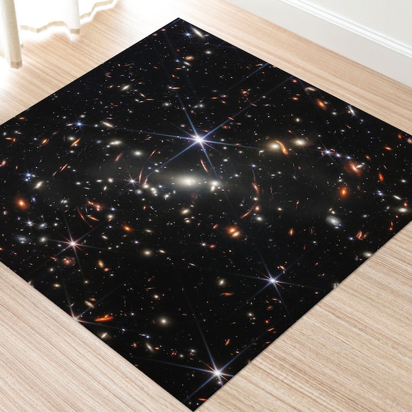 NASA First Deep Field Rug, James Webb Rugs, Starry Sky Rugs, Landscape Rugs, Bedroom Rug, Nursery Rug, Entryway Rug, Salon Decor Rug,