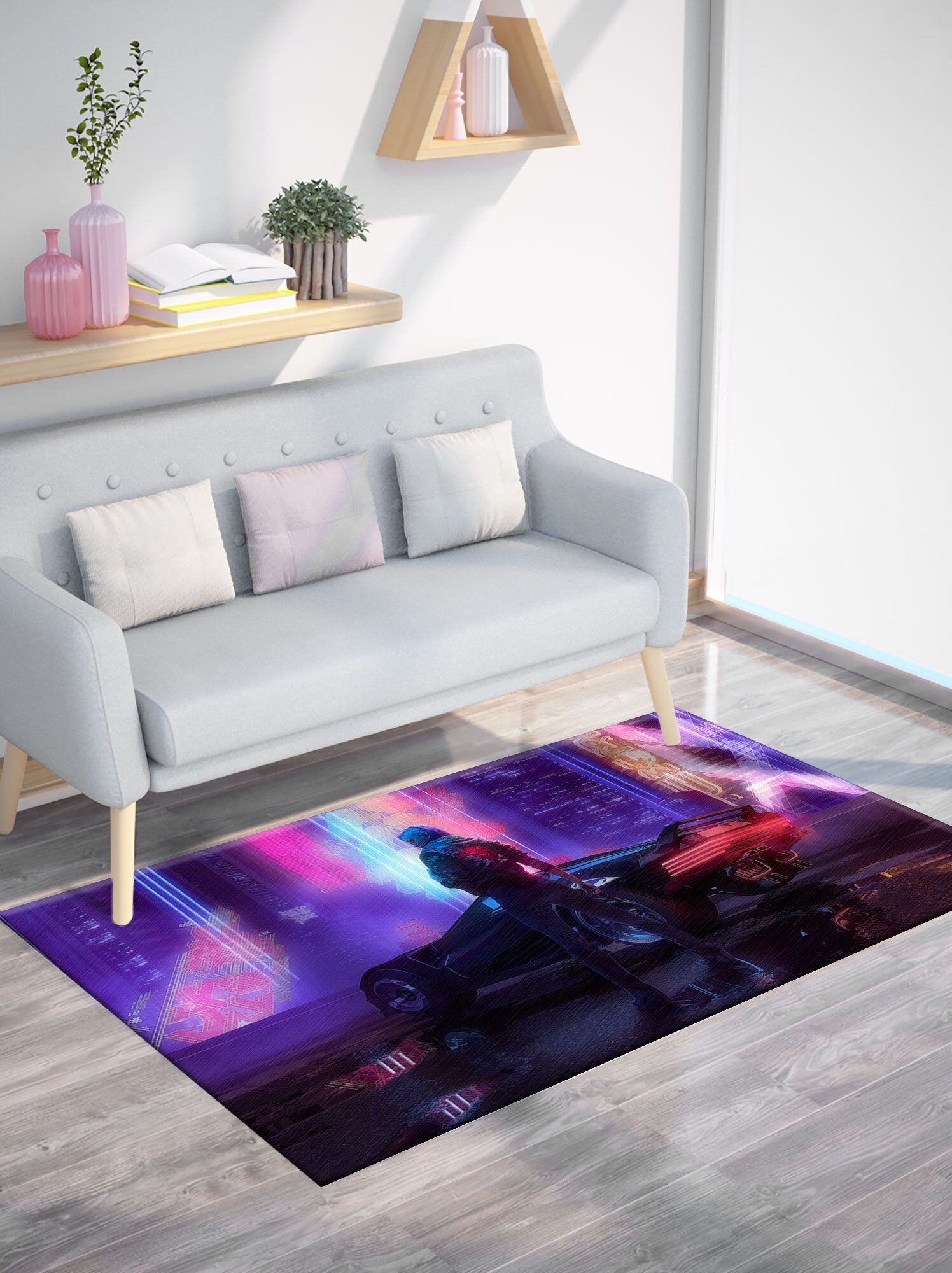 Cyber Rug Texture Cyberpunk Rugs, Cyberpunk Rug, Game Room Rug, Modern Rug, Fast Farious ...