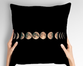 Landschaft Kissenbezug, Mondphasen Kissenbezug, Galaxy Landschaft Kissen, Home Decor, Mond Kissenbezug, Kissenbezug,