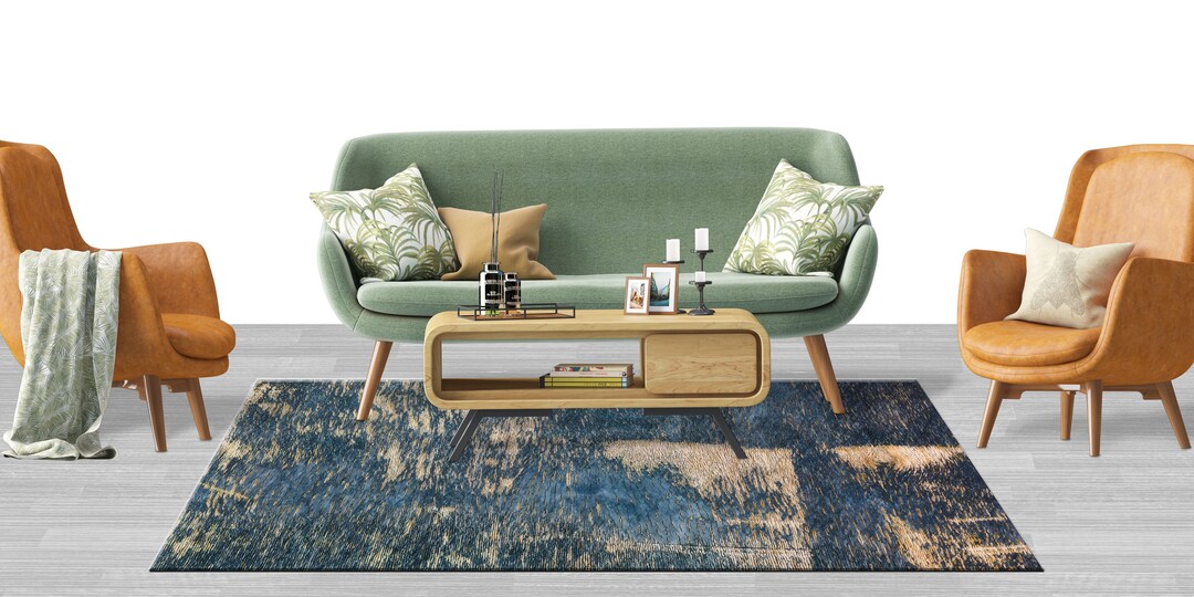 Plaster Rug Old Plaster Rug, Navy Blue Rugs, Farmhouse Rugs, Modern Rugs, Office ...