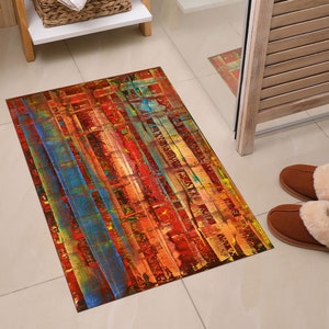 Gerhard Richter Masterpiece Rugs, Gerhard Richter Rug, Masterpiece Rugs, Famous Rug,Abstract Rug, Kitchen Rug, Non Slip Rug, Home Decor Rug, image 6