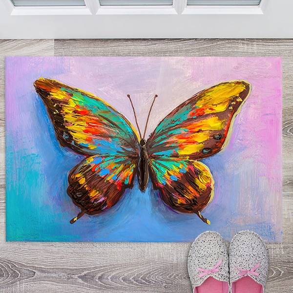 Butterfly Rug Etsy