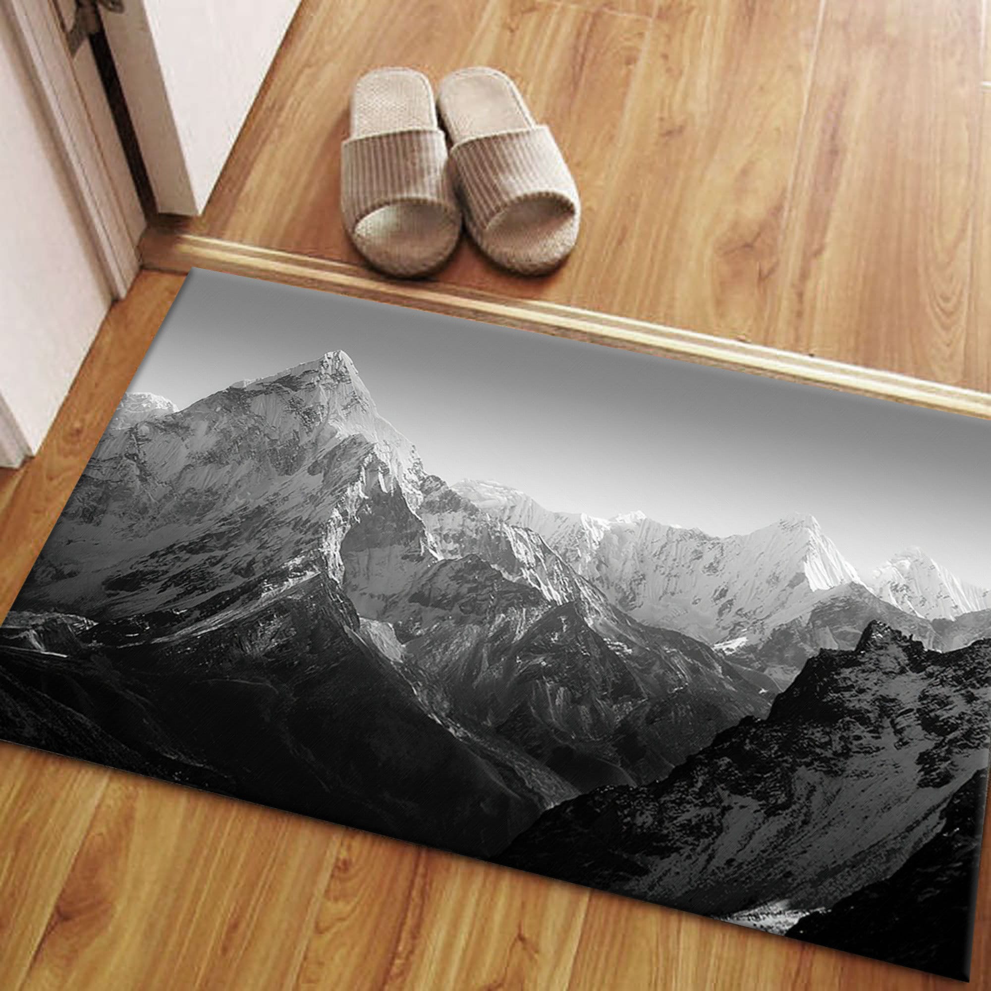 Everest Rugs Everest Base Camp Rug: 3D Printed Mountain Landscape Rug - Etsy