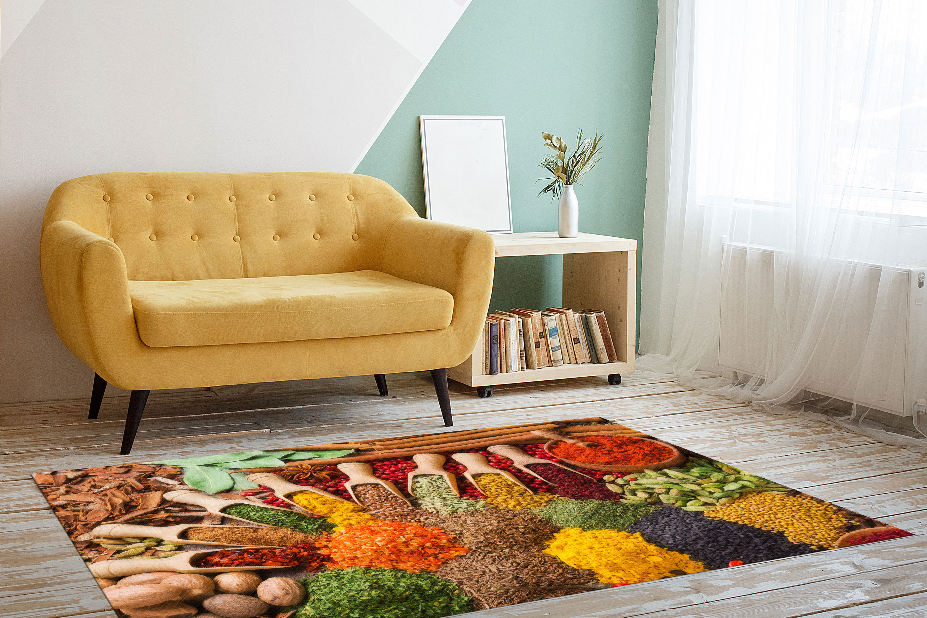 Spice Rug Chenille Rug, Bedroom Rug, Accent Rug, Personalized Gifts, Kitchen Rug ...
