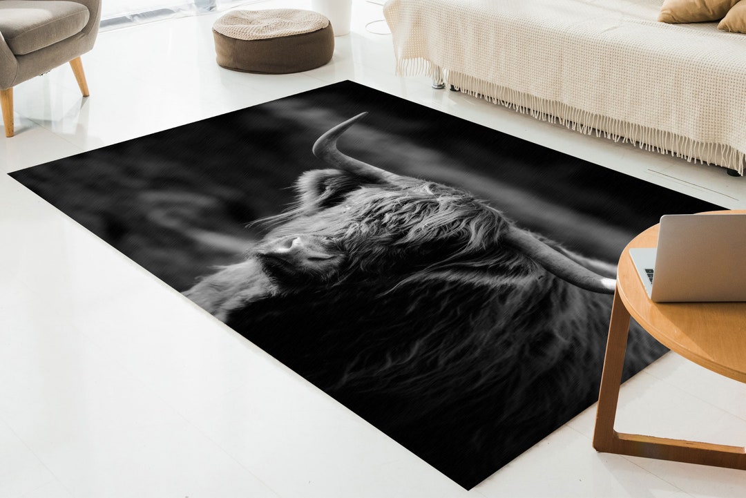 Ox Rug, Scottish Highland Rugs, Bull Rug, Animal Rugs, Runner Rug ...
