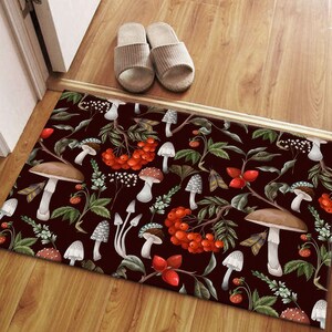 Mushroom Rugs, Colorful Rugs, Mushroom Rug, Modern Rugs, Kitchen Rug, Personalized Rug, Wall Hanging Rug, Living Room Rug, Office Decor Rug, image 6