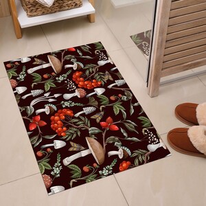 Mushroom Rugs, Colorful Rugs, Mushroom Rug, Modern Rugs, Kitchen Rug, Personalized Rug, Wall Hanging Rug, Living Room Rug, Office Decor Rug, image 7