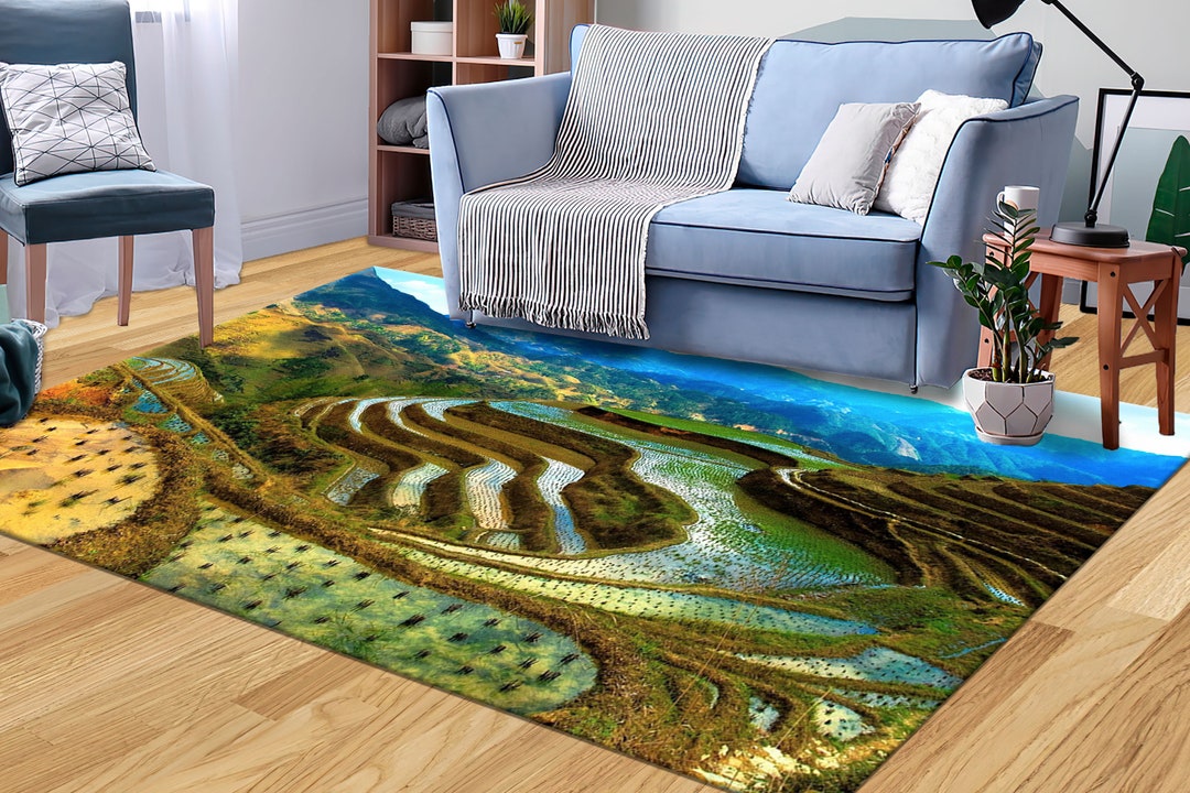 Banaue Rice Terraces Philippines Rugs Philippines Rugs Etsy