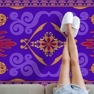 Aladdin's And Flying Carpet Rugs, Flying Carpet Rugs, Aladdin Rug, Modern Rugs, Salon Decor Rug, Entryway Rug, Patterned Rug,Gift For Home image 7
