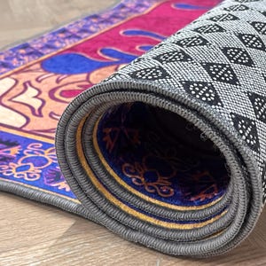 Aladdin's And Flying Carpet Rugs, Flying Carpet Rugs, Aladdin Rug, Modern Rugs, Salon Decor Rug, Entryway Rug, Patterned Rug,Gift For Home image 5