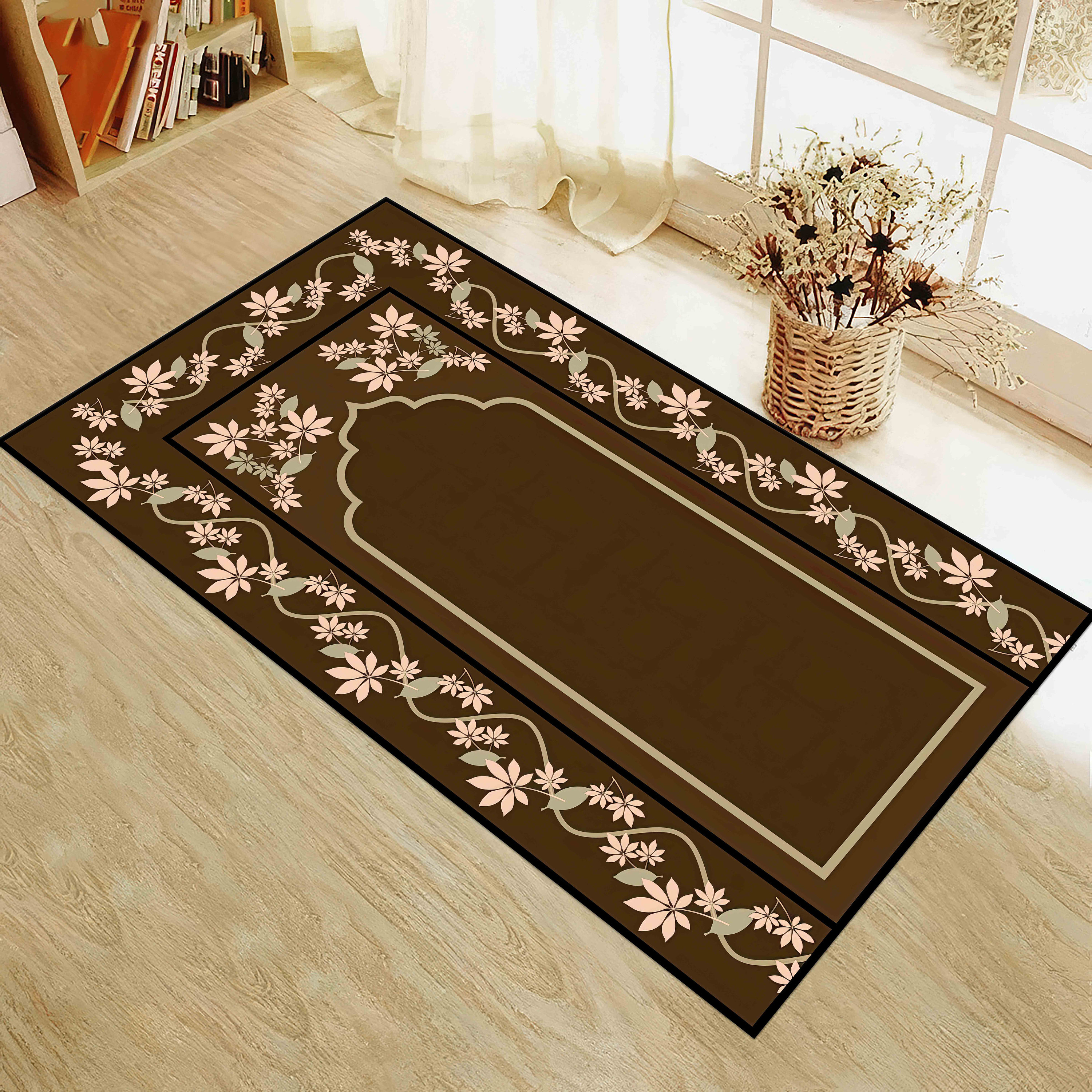 Prayer Rug Basic Brown Brown Prayer Rug, Beige Prayer Rug, Religious Rug, Muslim Home Rug ...
