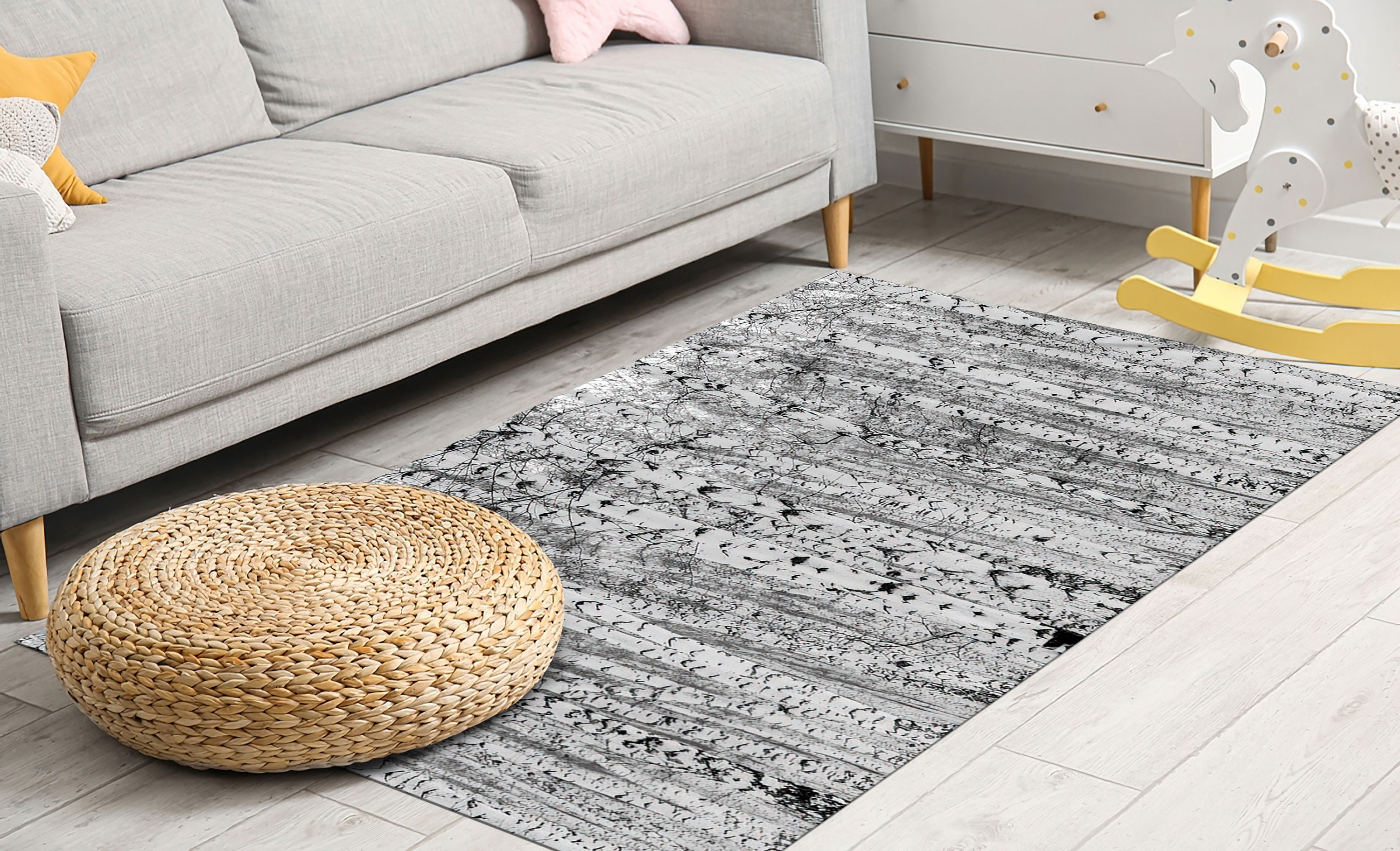 Birch Forest Rugs, Birch Forest Rug, Forest Landscape Rug, View Rugs