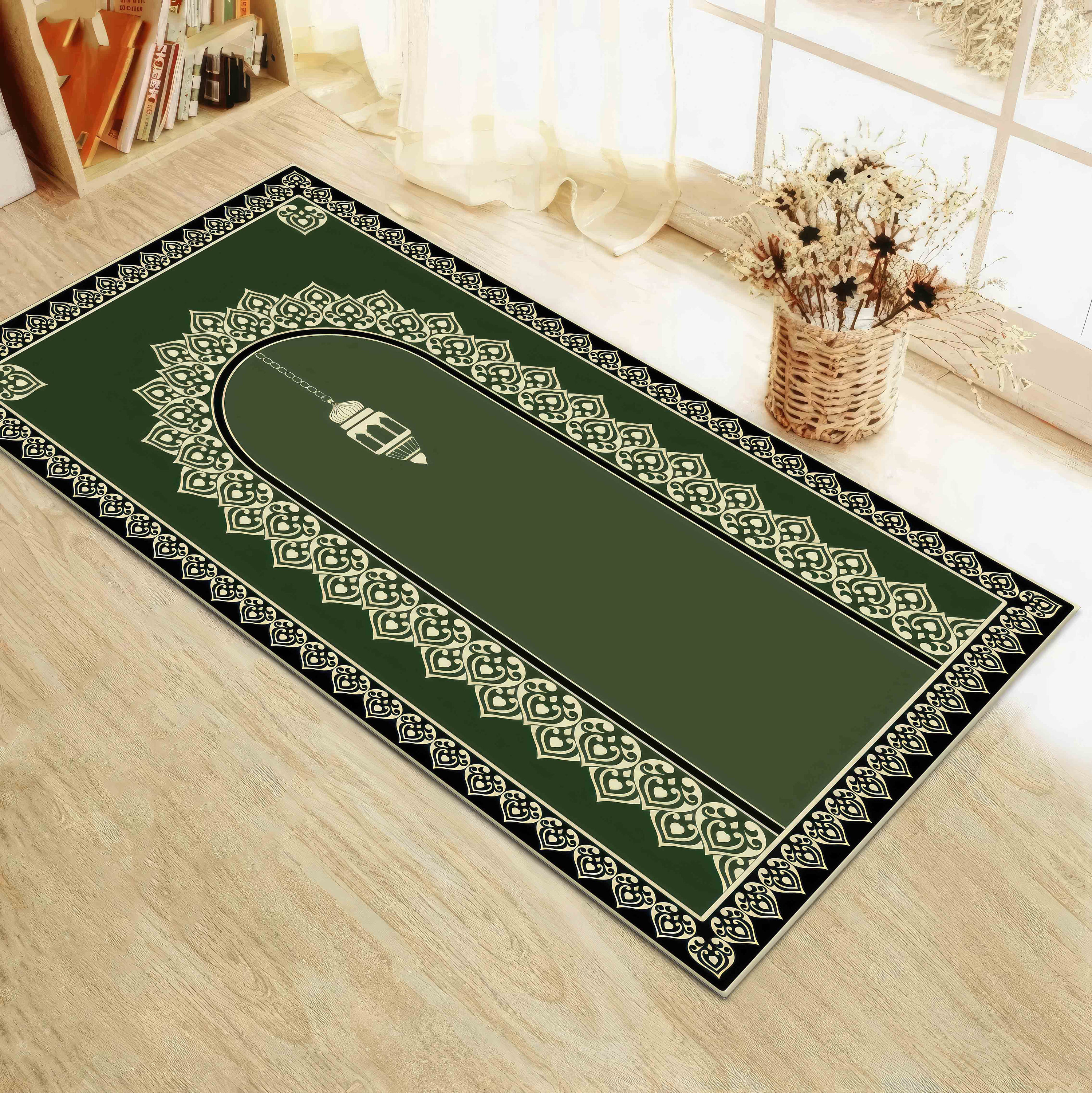 Custom Prayer Rugs Green Prayer Rug, Worship Rug, Prayer Rug, Modern Rug, Elegant Design ...
