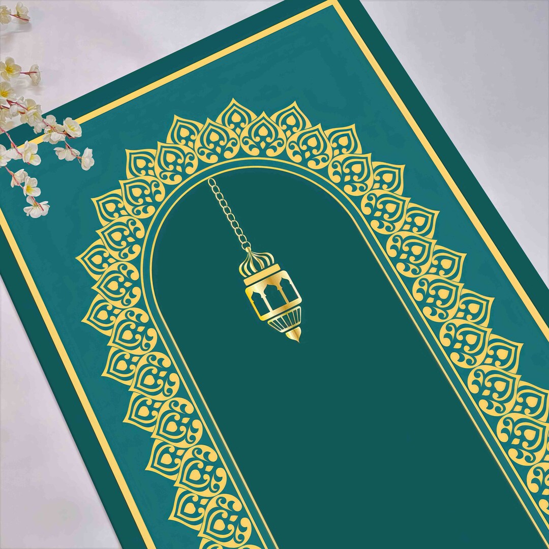 Blue Prayer Rug, Yellow Prayer Rug, Religious Rug, Muslim Home Rug ...