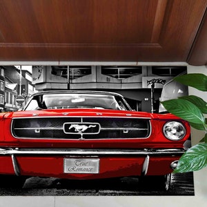 Ford Mustang Shelby Rugs, Shelby Rug, Man Cave Rug, Garage Rug, Gift For Him, Entry Rug, Front Door Rug, Easy To Clean Rug, Luxury Rug, image 7